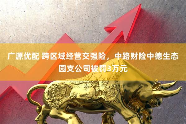 广源优配 跨区域经营交强险，中路财险中德生态园支公司被罚3万元