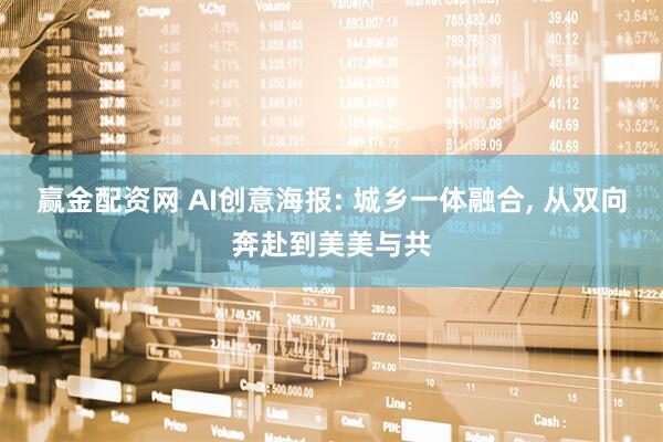赢金配资网 AI创意海报: 城乡一体融合, 从双向奔赴到美美与共