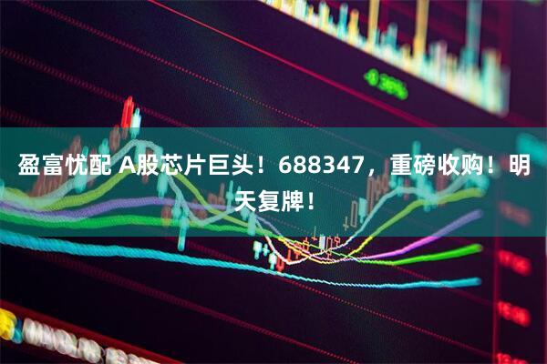 盈富忧配 A股芯片巨头！688347，重磅收购！明天复牌！